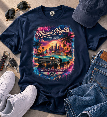 Miami Nights V8 Tee
