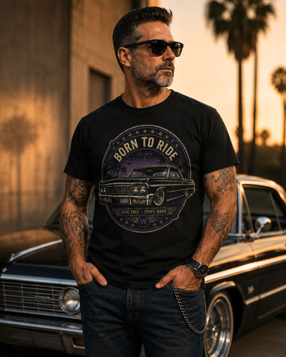 Born To Ride – Classic Lowrider Tee