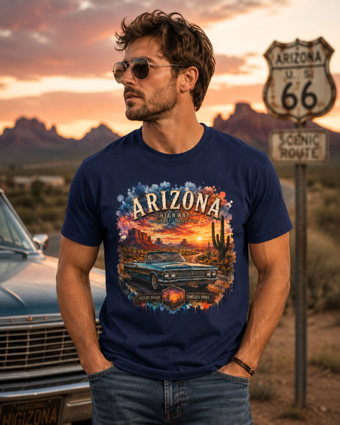 Arizona Highway – Desert Roads Tee