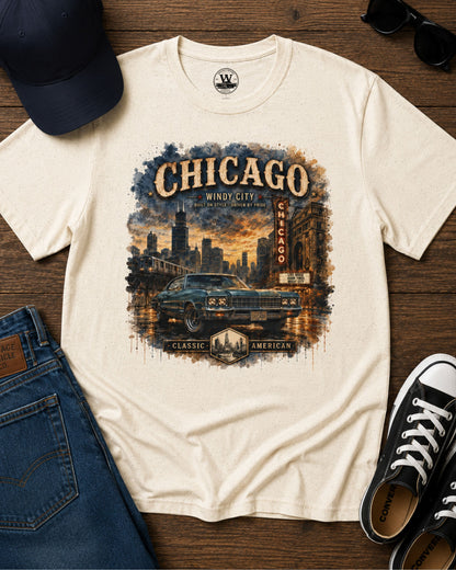 Chicago Streets & Steel Tee