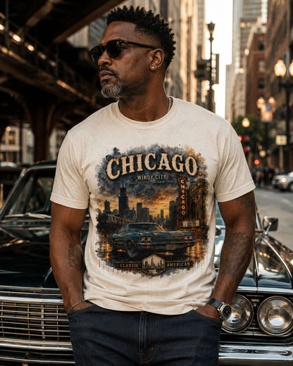 Chicago Streets & Steel Tee