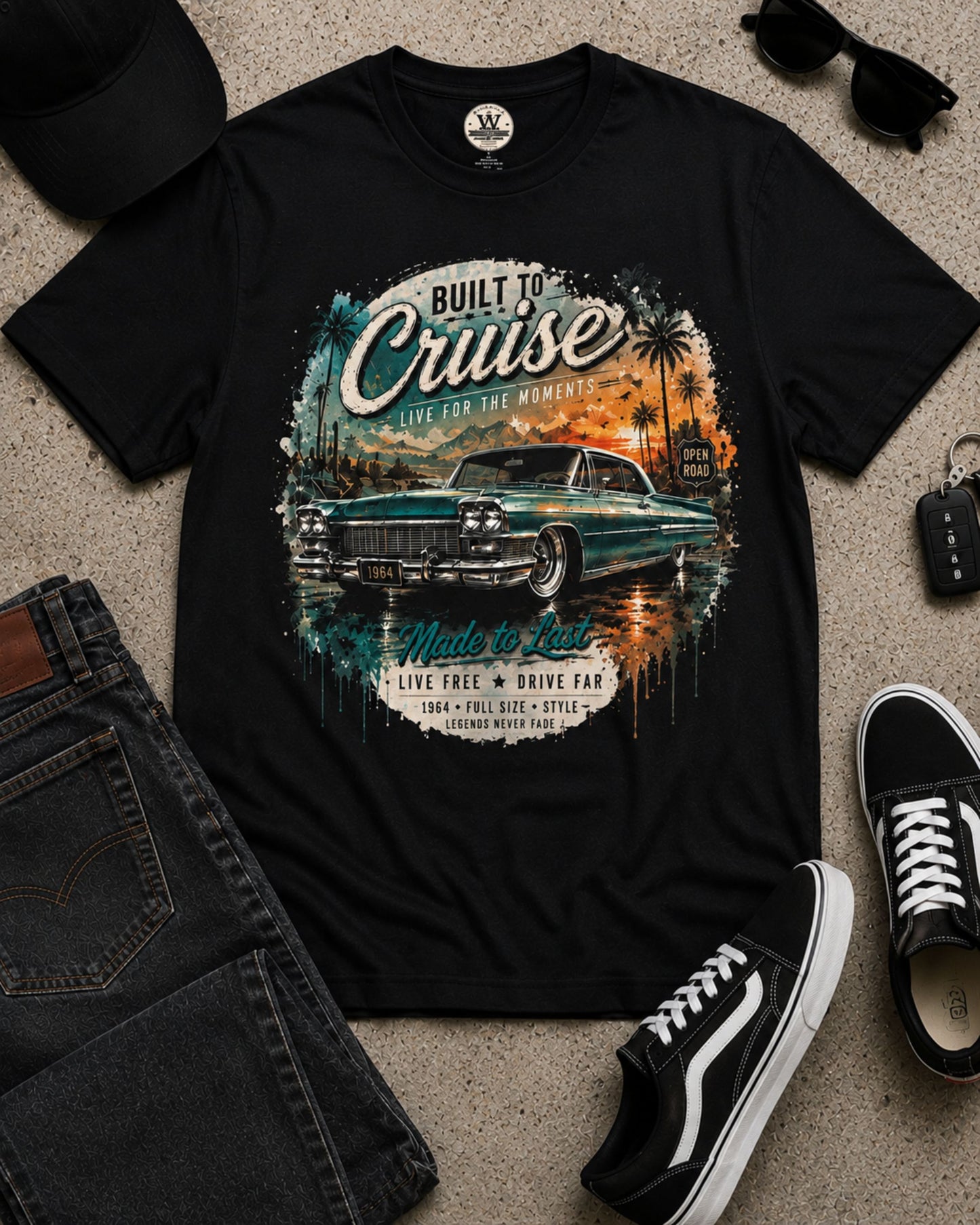 Built to Cruise – Classic Car Tee