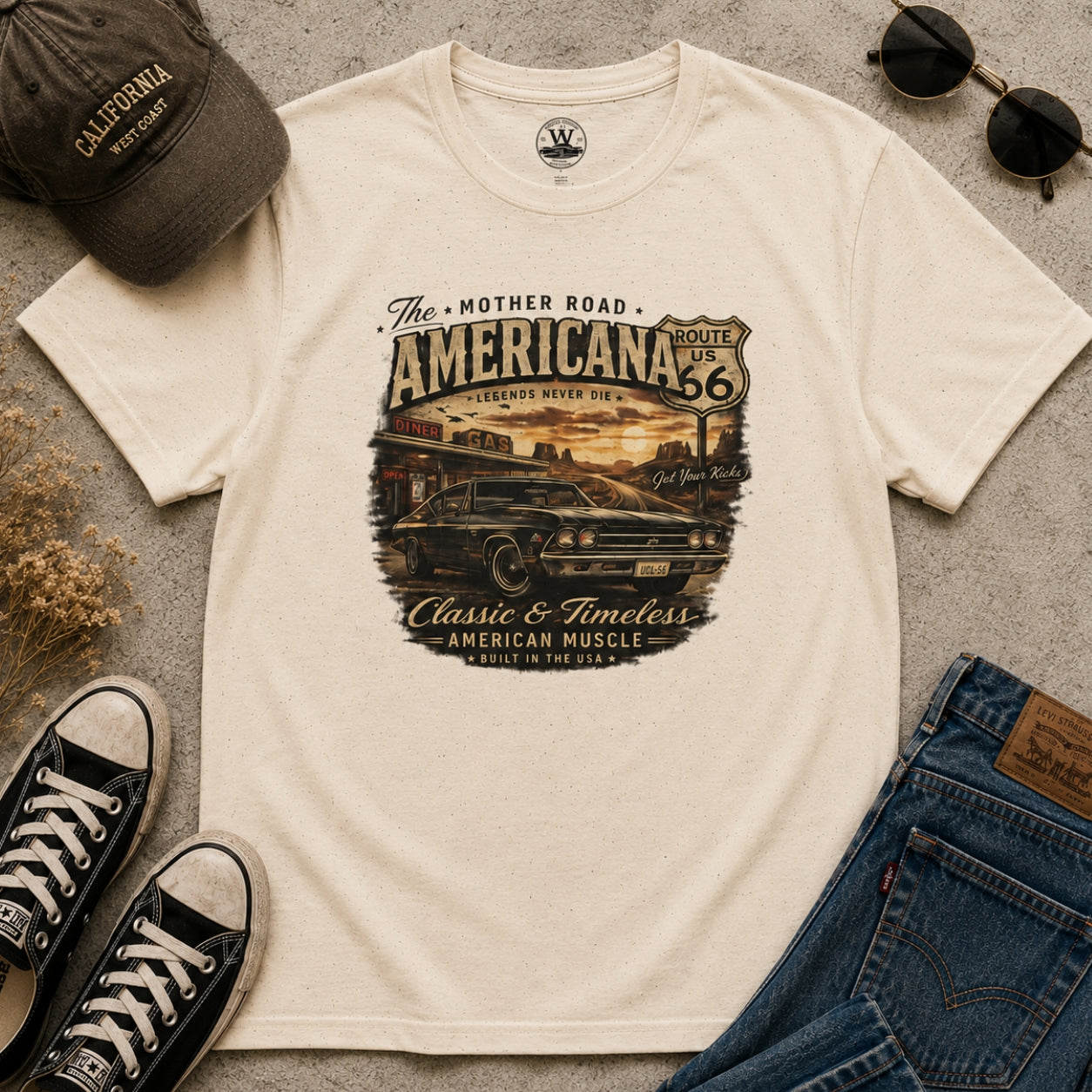 Vintage Route 66 – Tee