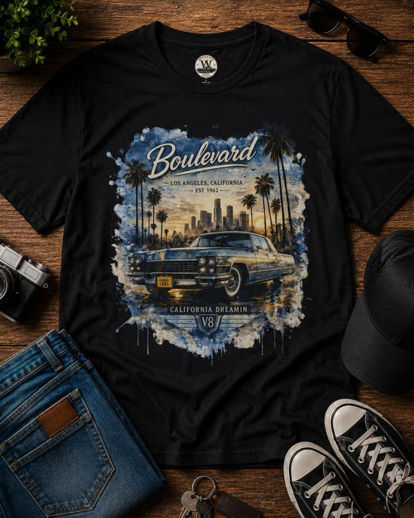 Old school car tee
